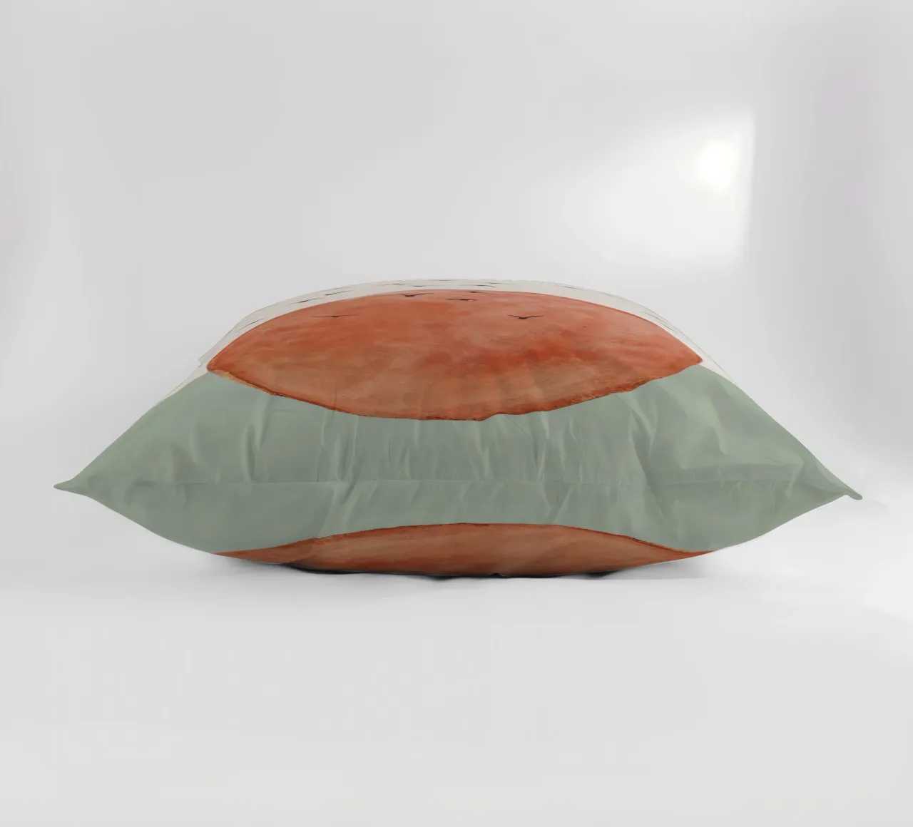 Earth tone mid century minimalistic abstract modern print decorative cushion by WijdevenPrints