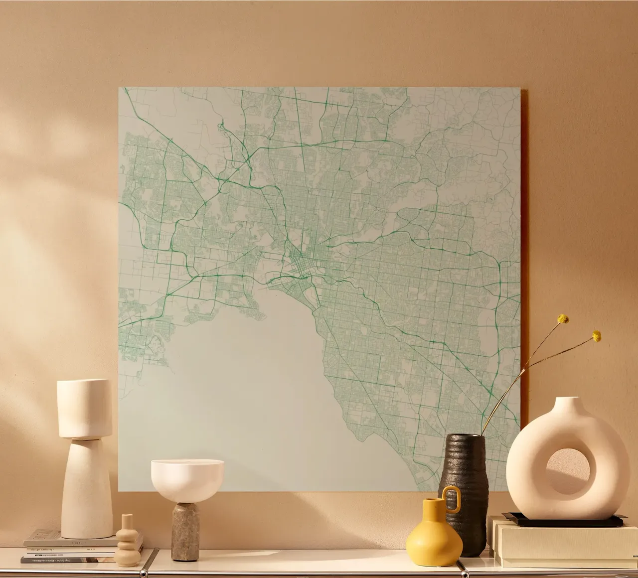 Traffic Melbourne Green plexiglass da Urban Maps