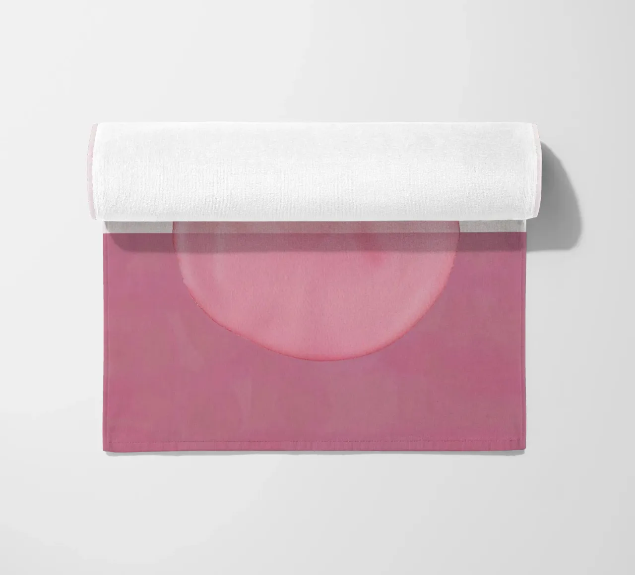 Rosa polveroso, stampa astratta moderna di metà secolo, minimalista, co telo mare da WijdevenPrints