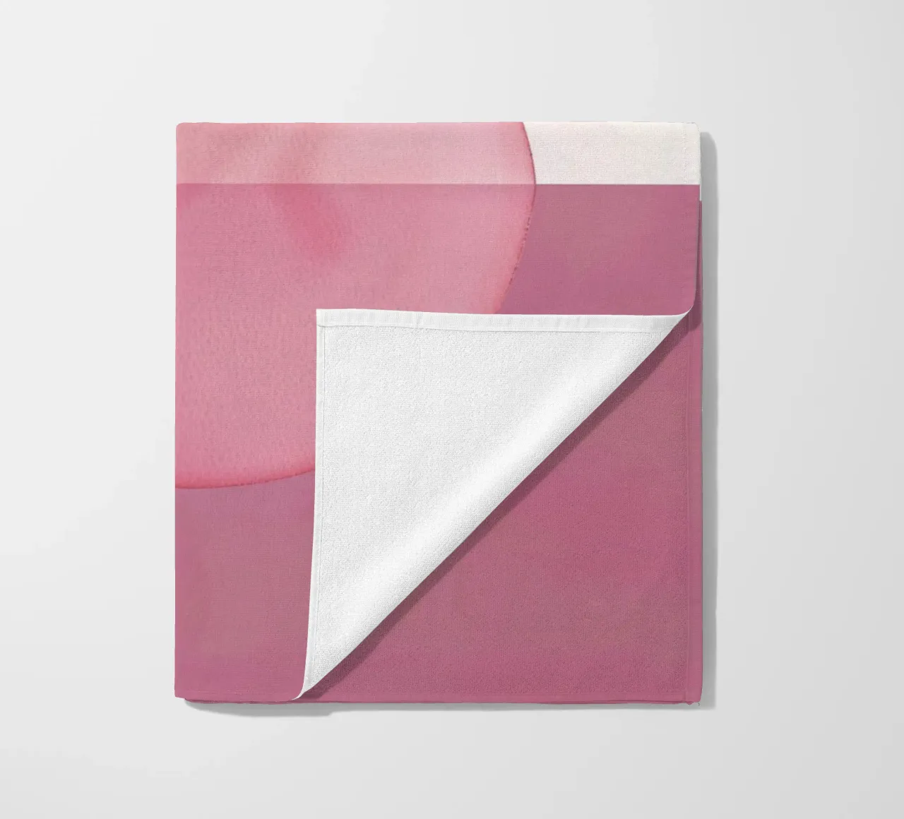 Rosa polveroso, stampa astratta moderna di metà secolo, minimalista, co telo mare da WijdevenPrints