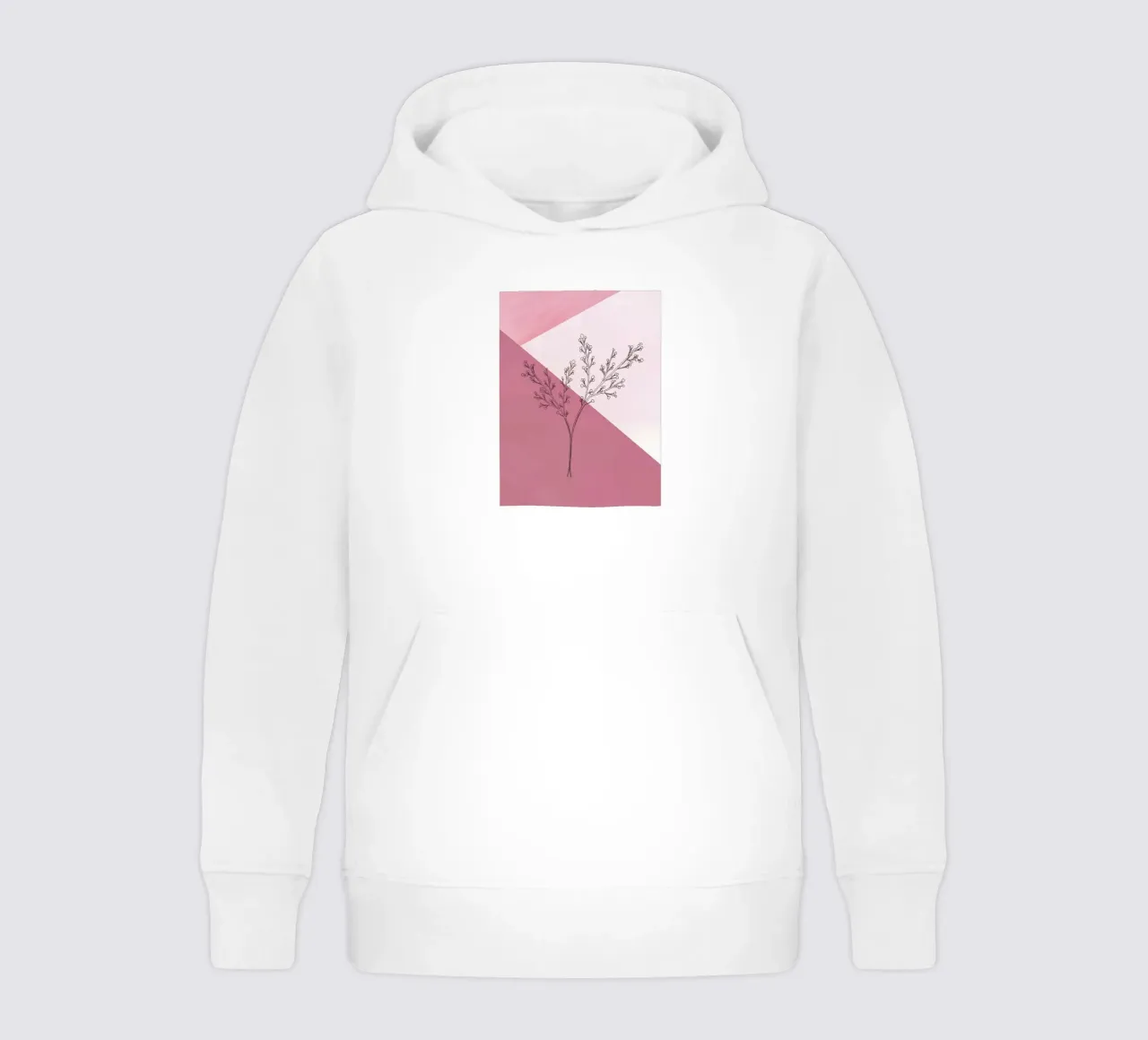 Dusty Pink mid century minimalistic abstract modern print co sudadera con capucha para niño de WijdevenPrints