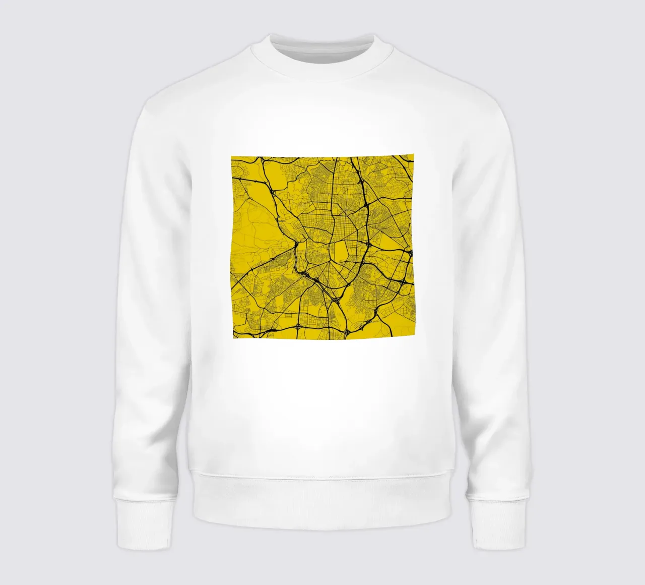 Madrid Yellow felpa da Urban Maps