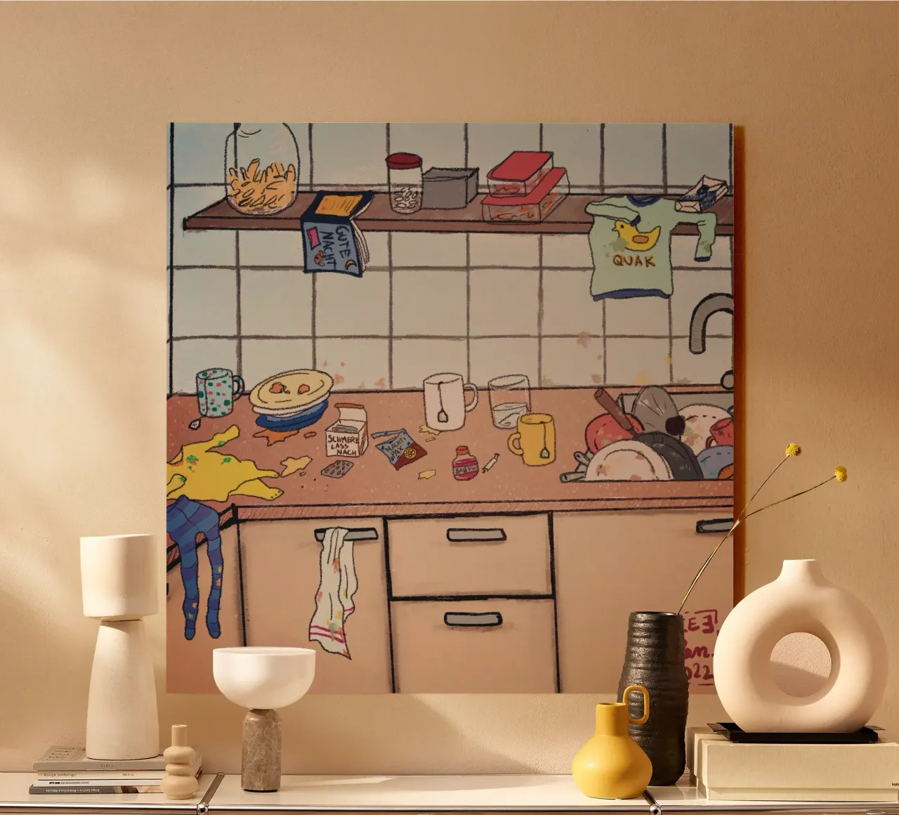 Caos in cucina plexiglass da Beeeplan