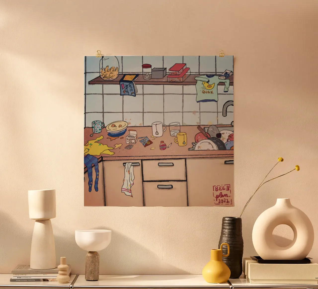 Caos in cucina carta hahnemühle da Beeeplan