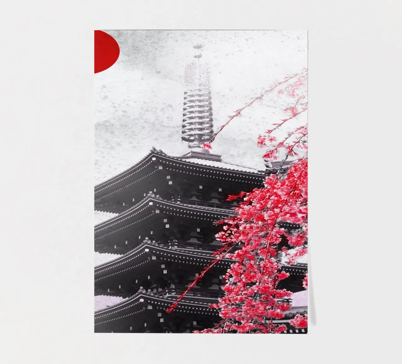 Pagoda Temple Of Japan sticker sheet by arizrab
