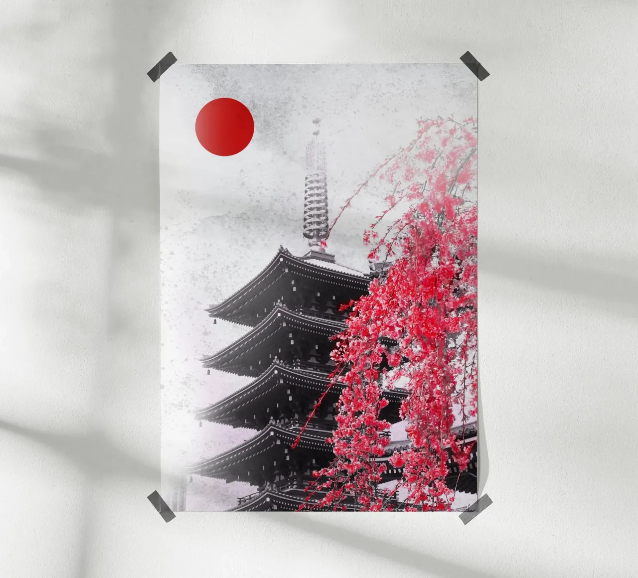 Pagode Temple du Japon hahnemühle de arizrab