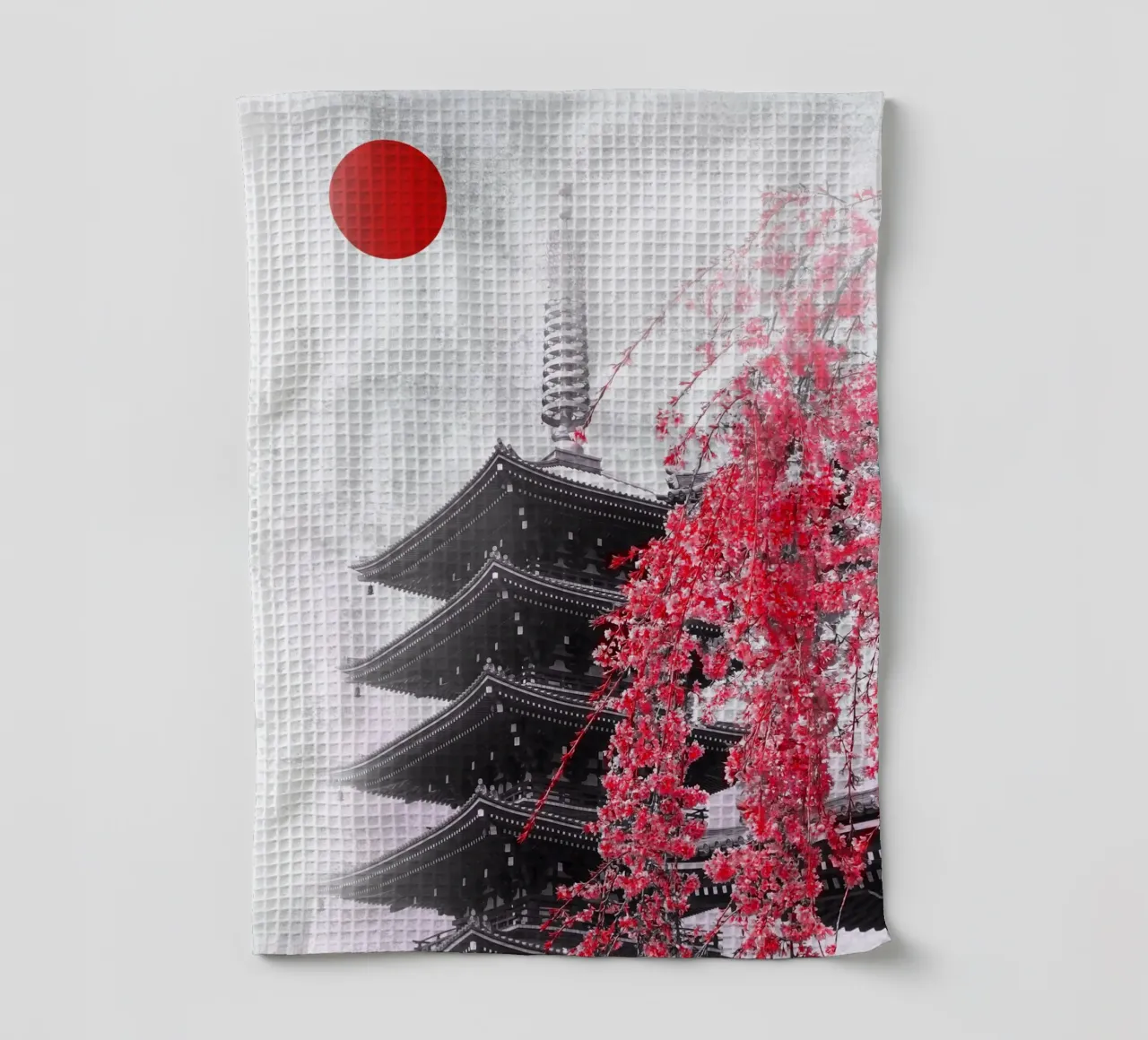 Templo Pagoda de Japón paño de cocina de arizrab