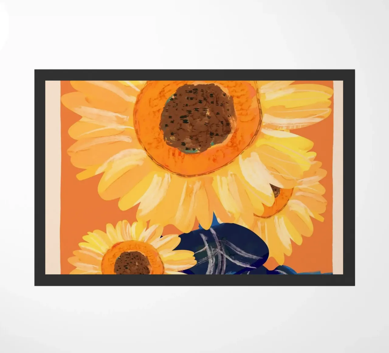 sunflowers doormat by ThingDesign