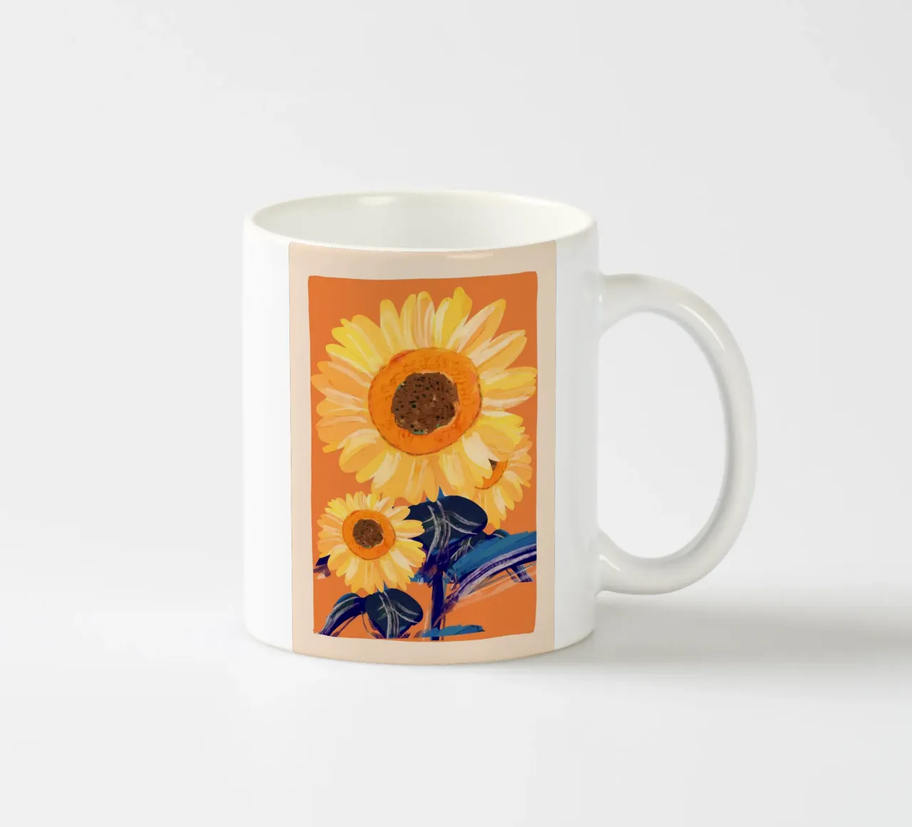 girasoli tazza in ceramica da ThingDesign