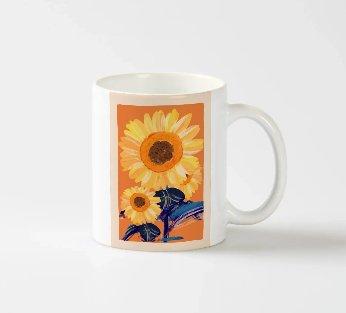 sunflowers ceramic mug by ThingDesign