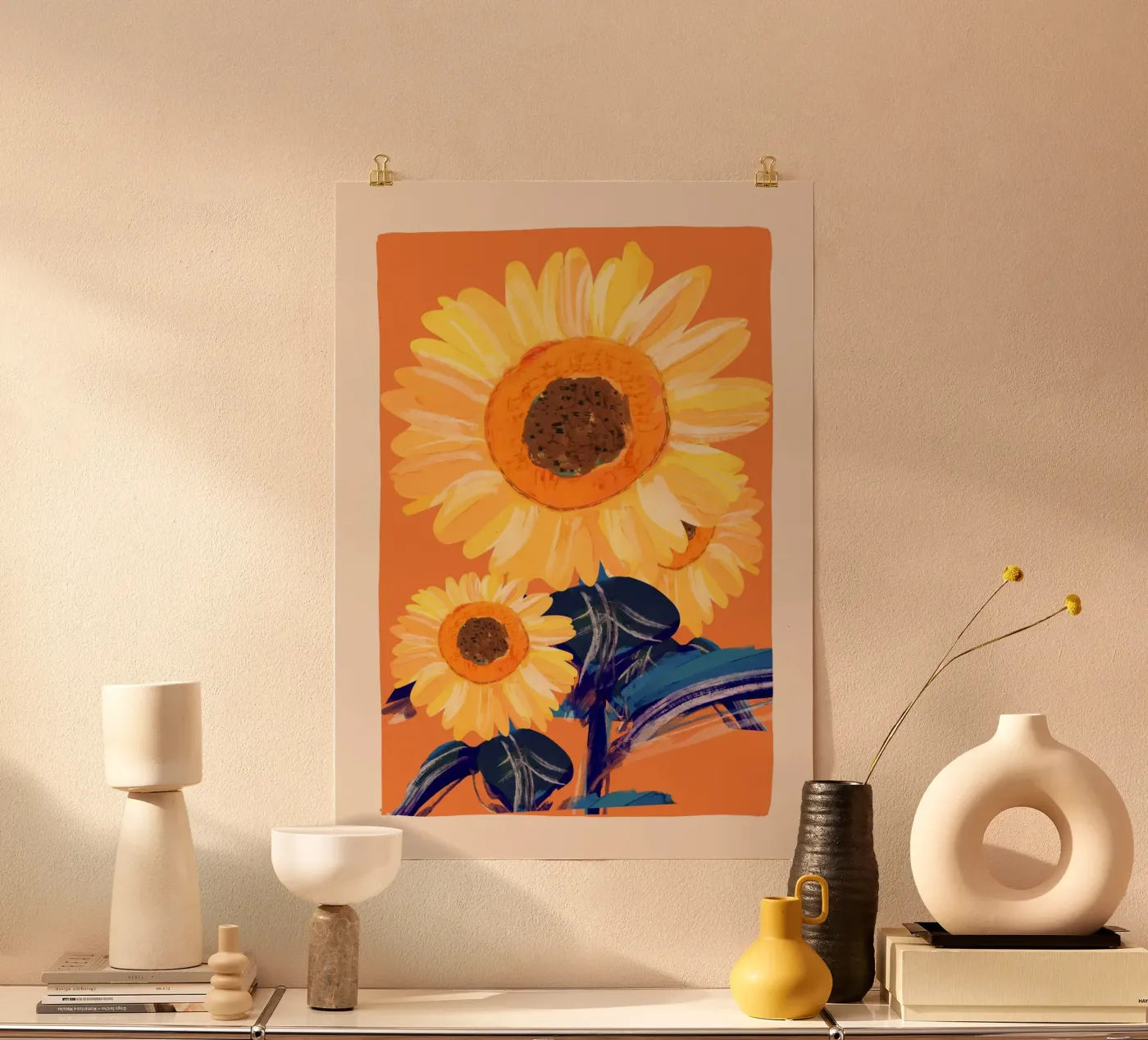 sunflowers poster by ThingDesign
