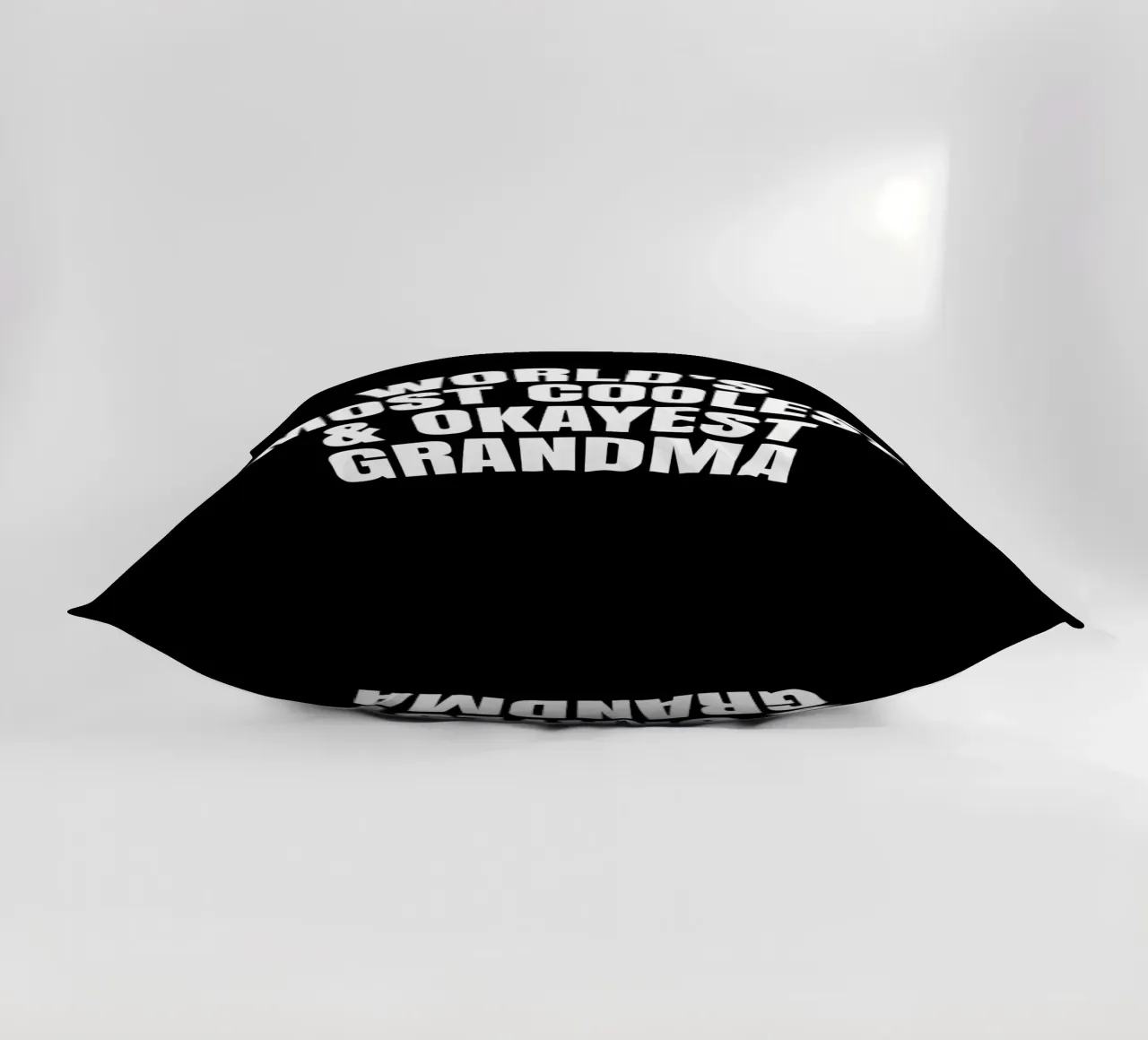 World's most coolest and okayest grandma decorative cushion by happieeagle