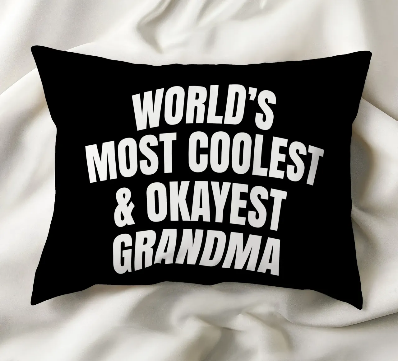 World's most coolest and okayest grandma decorative cushion by happieeagle