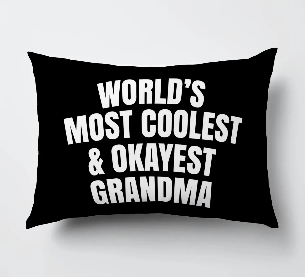 World's most coolest and okayest grandma decorative cushion by happieeagle
