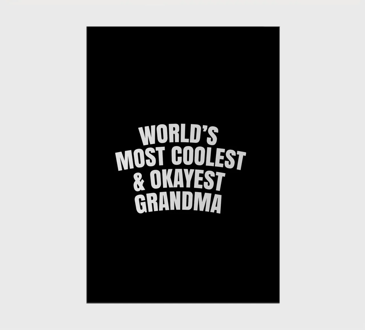 World's most coolest and okayest grandma notitieboek van happieeagle