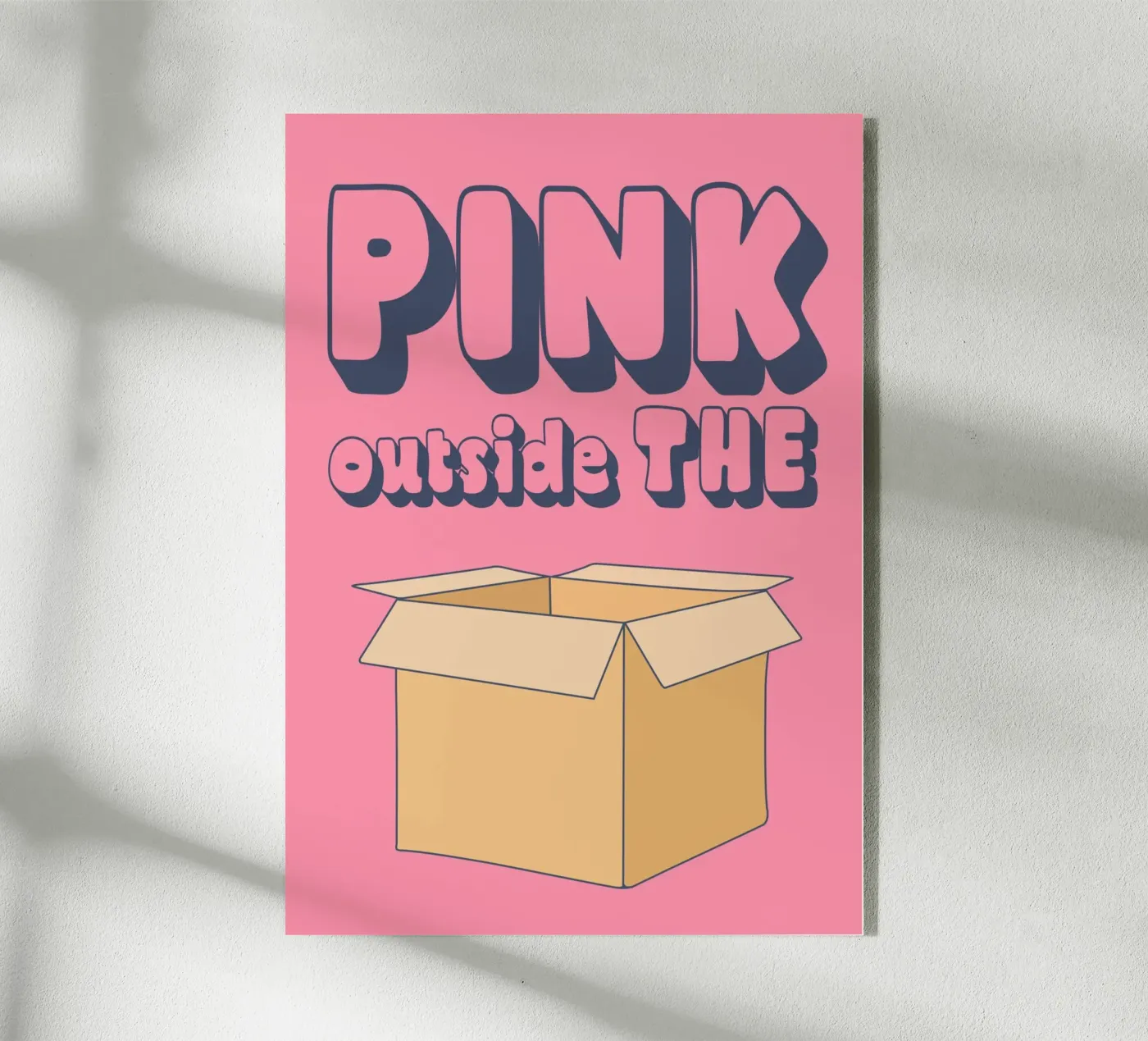 Pink Outside plexiglas de WORD & WONDER