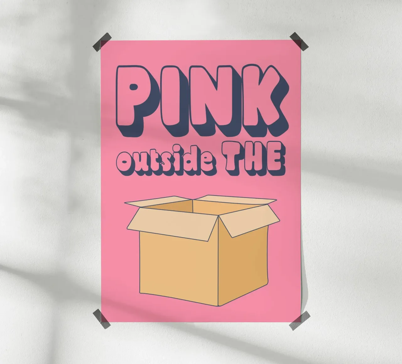 Pink Outside poster da WORD & WONDER