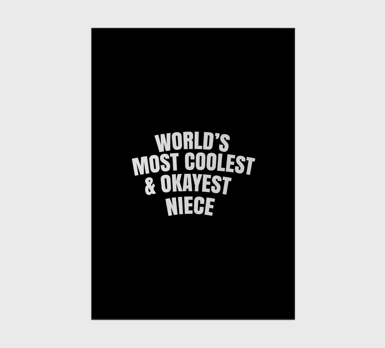 World's most coolest and okayest niece notebook by happieeagle