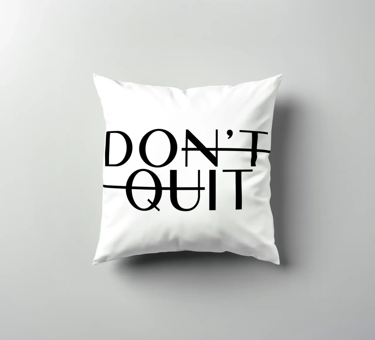 Dont Quit cuscino da WORD & WONDER