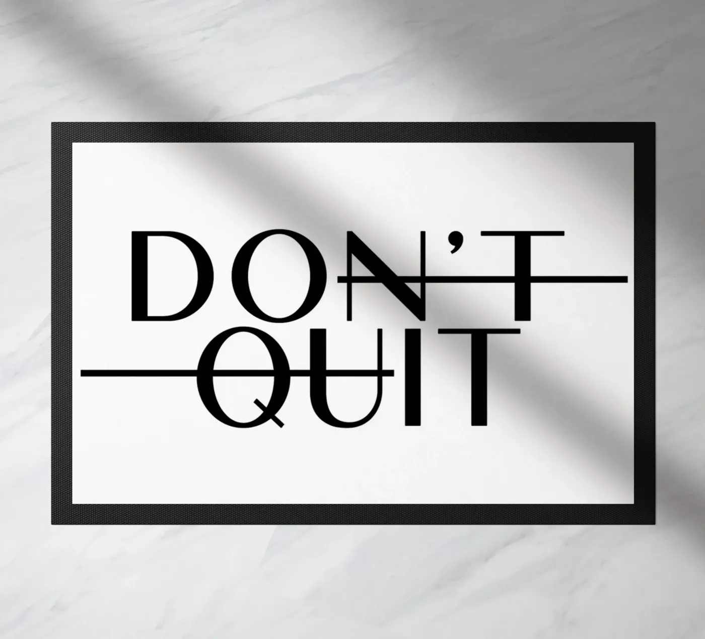 Dont Quit deurmat van WORD & WONDER