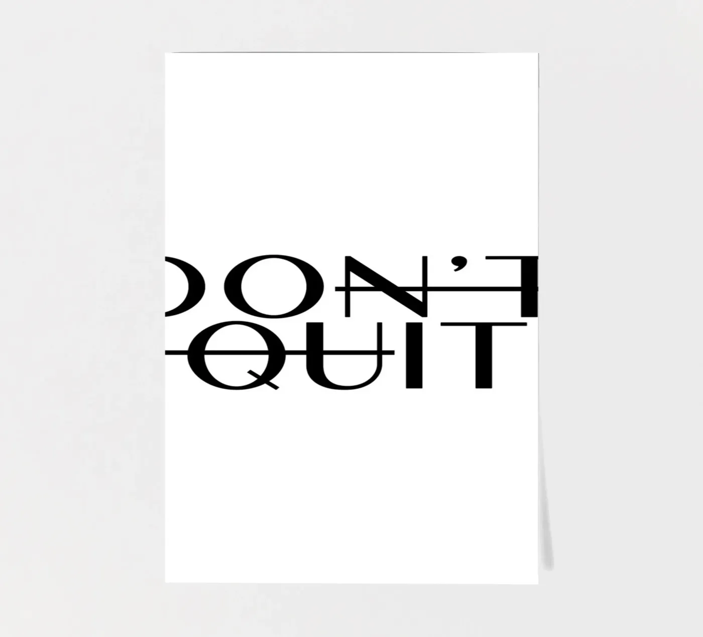 Dont Quit foglio adesivo da WORD & WONDER