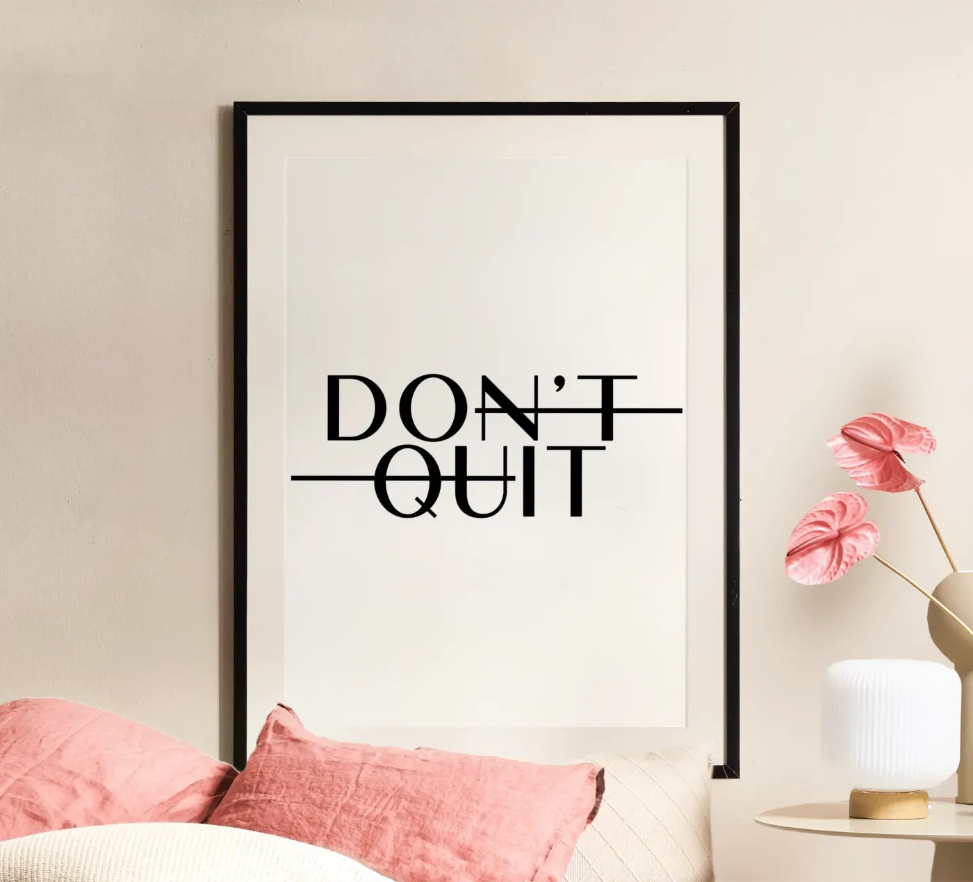 Dont Quit poster van WORD & WONDER