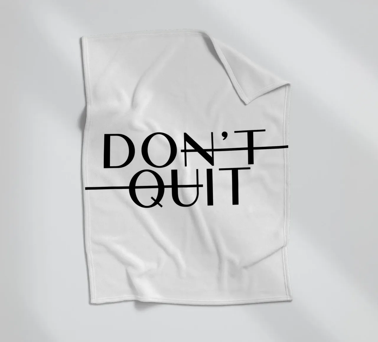 Dont Quit coperta in pile da WORD & WONDER