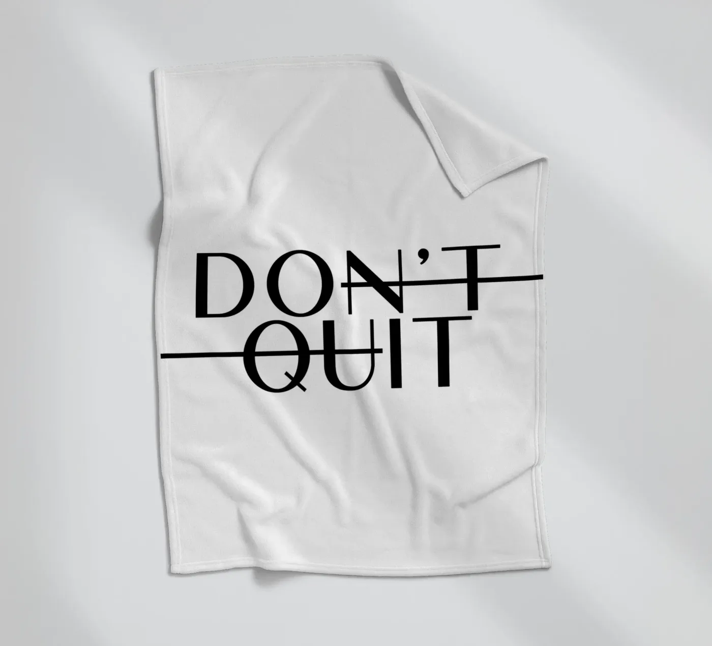 Dont Quit fleecedeken van WORD & WONDER