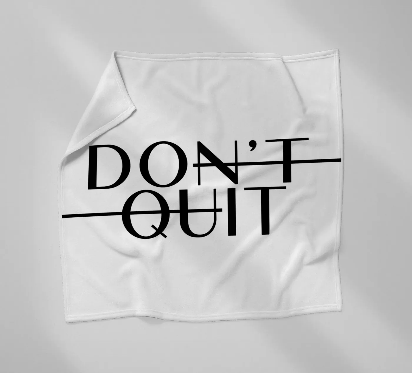 Dont Quit fleecedeken van WORD & WONDER