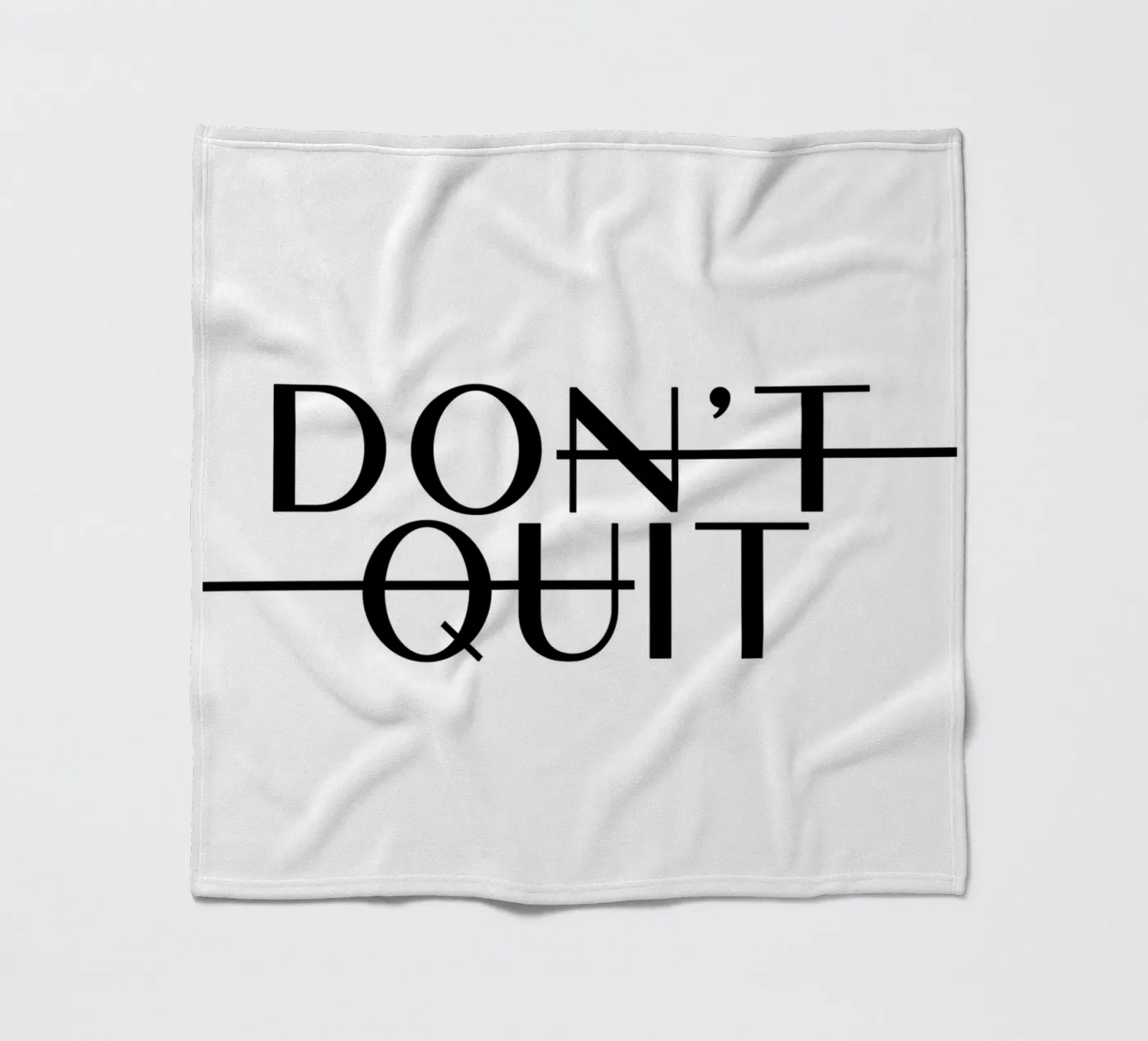 Dont Quit fleecedeken van WORD & WONDER