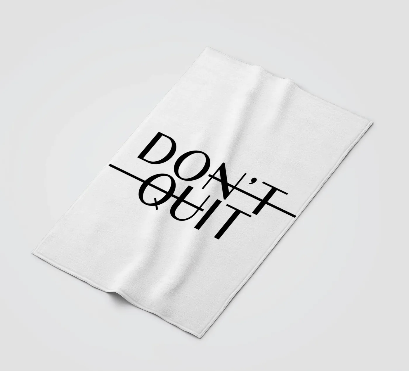 Dont Quit fleecedeken van WORD & WONDER