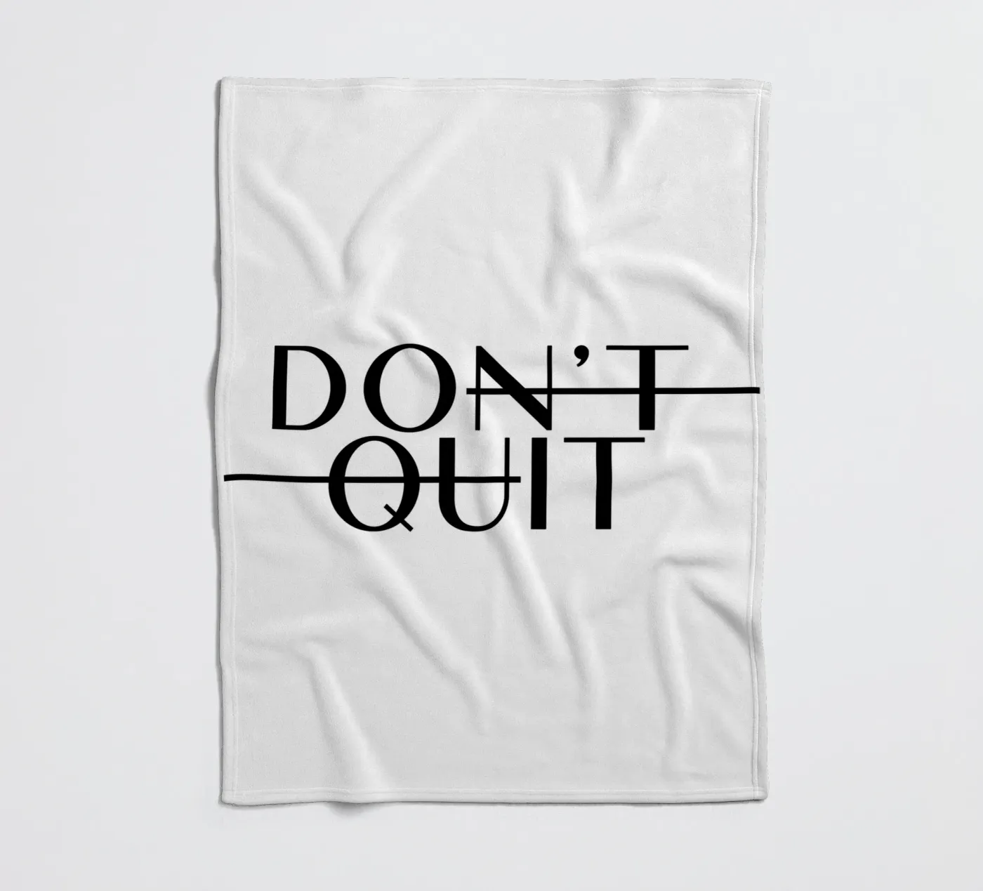 Dont Quit fleecedeken van WORD & WONDER