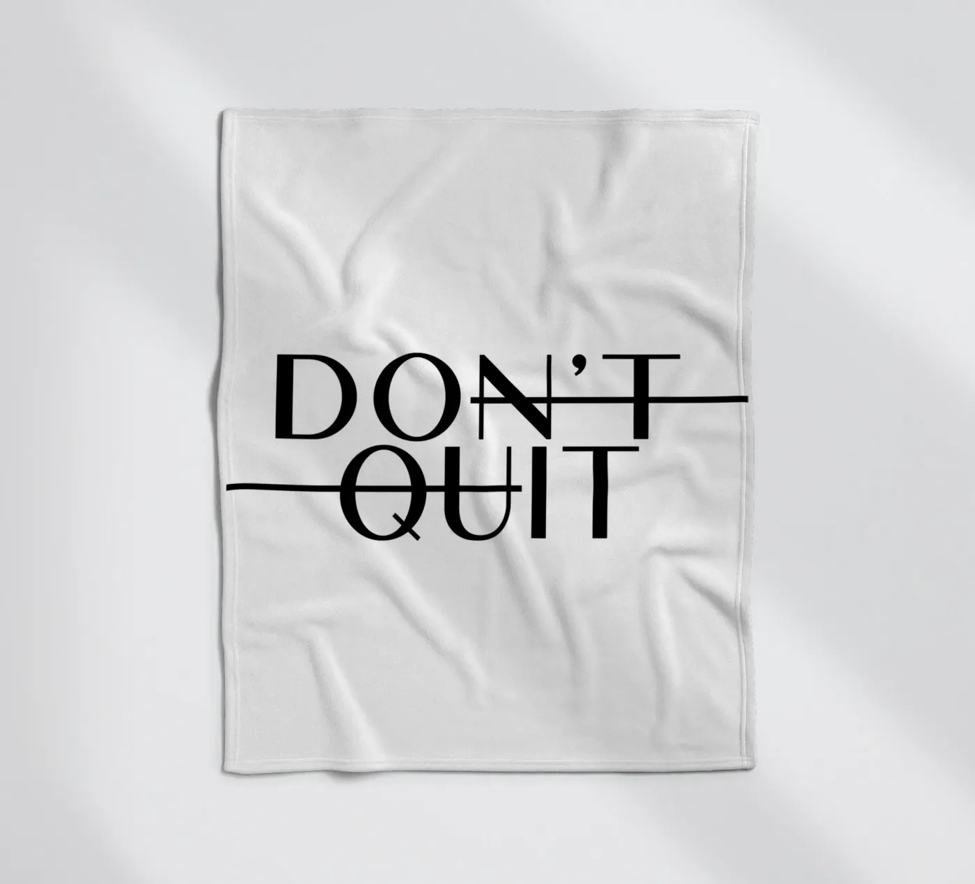 Dont Quit fleecedeken van WORD & WONDER