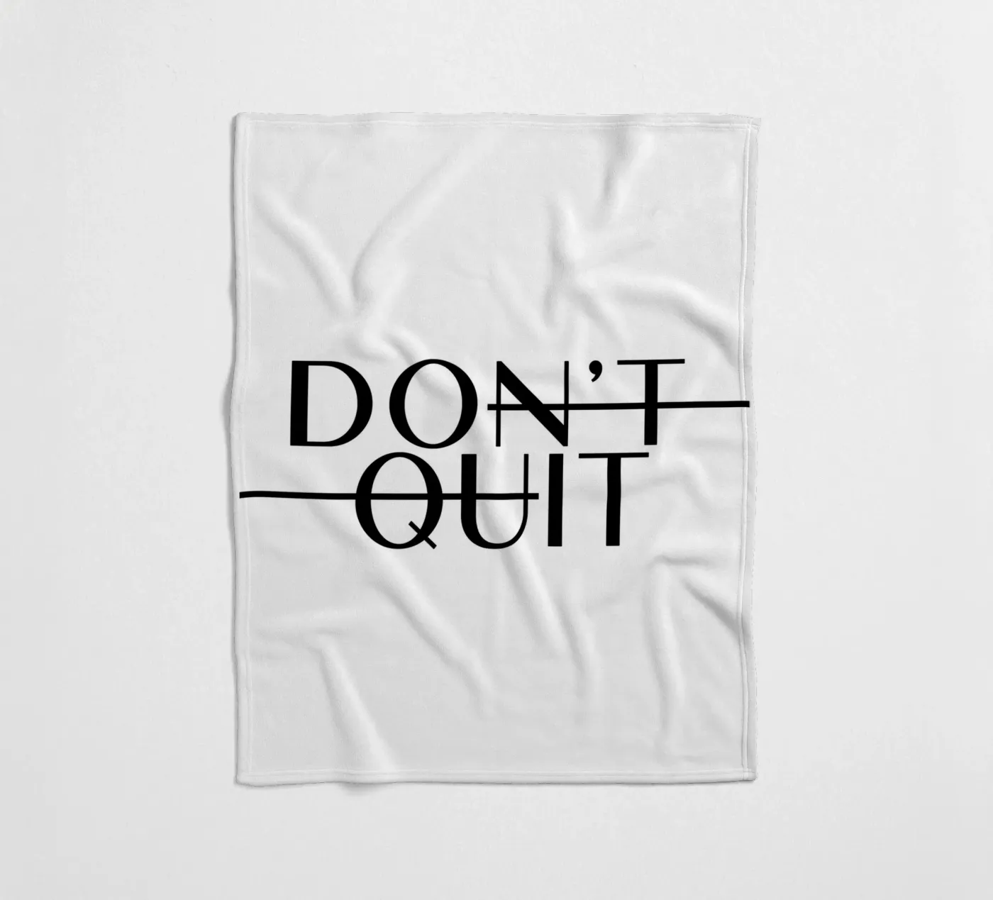 Dont Quit fleecedeken van WORD & WONDER