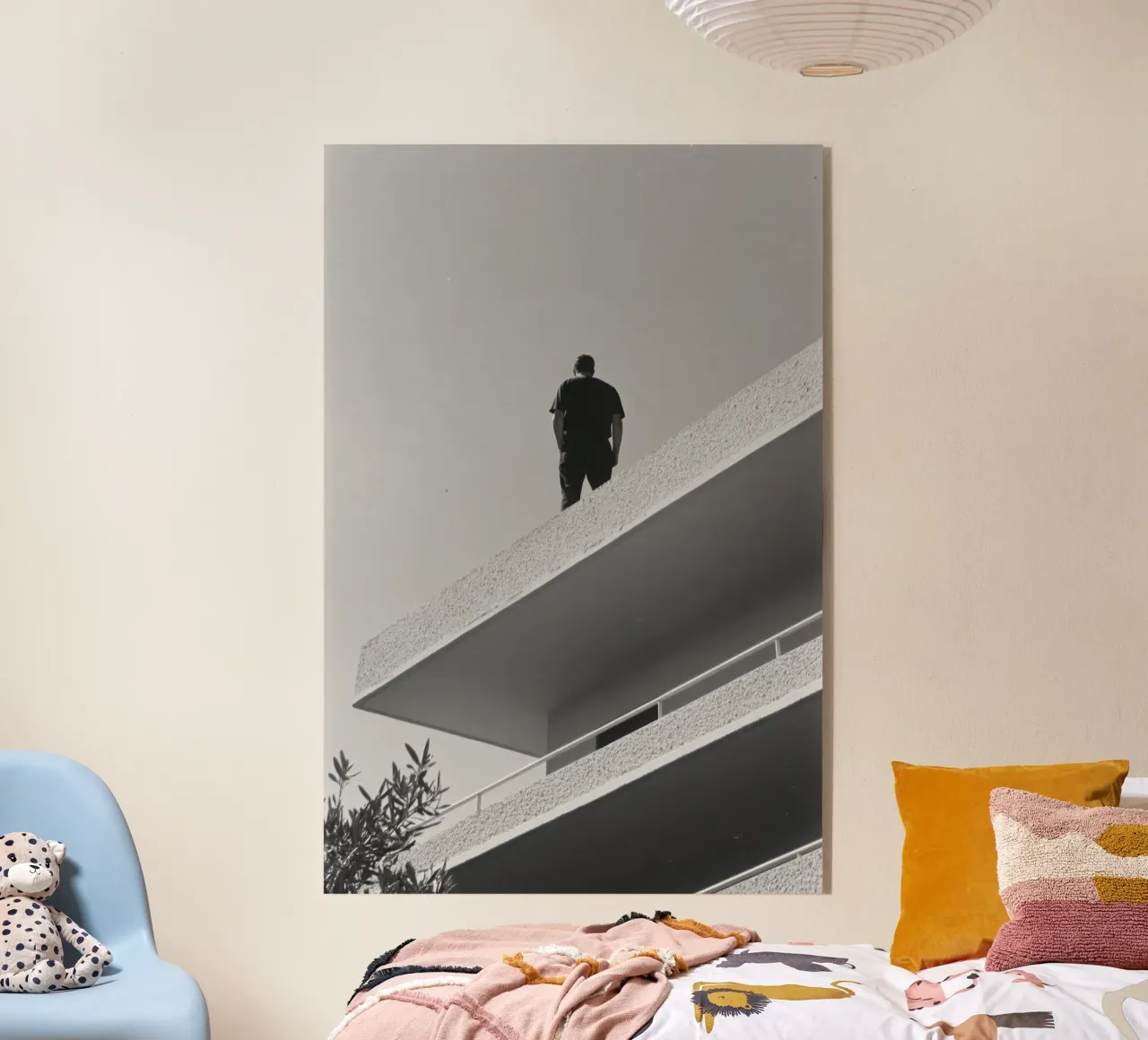 Contemplative solitude Acryl-Glas von Black & White