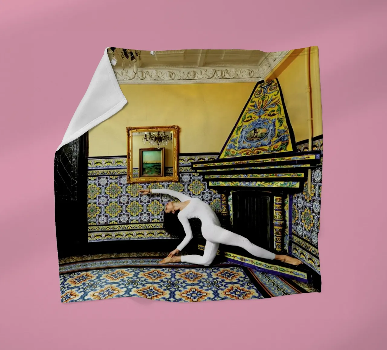 Madrid #1 fleece blanket by The Urban Yoga