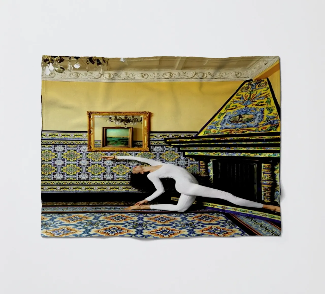 Madrid #1 fleece blanket by The Urban Yoga