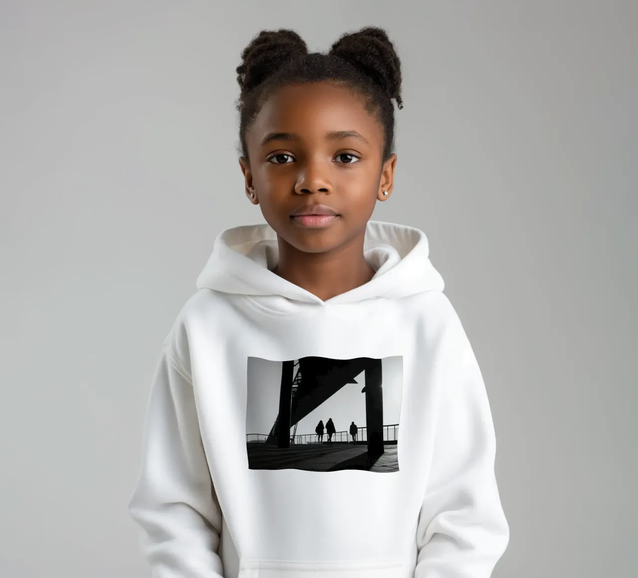 Attraversamento urbano felpa bambino con cappuccio da Black & White