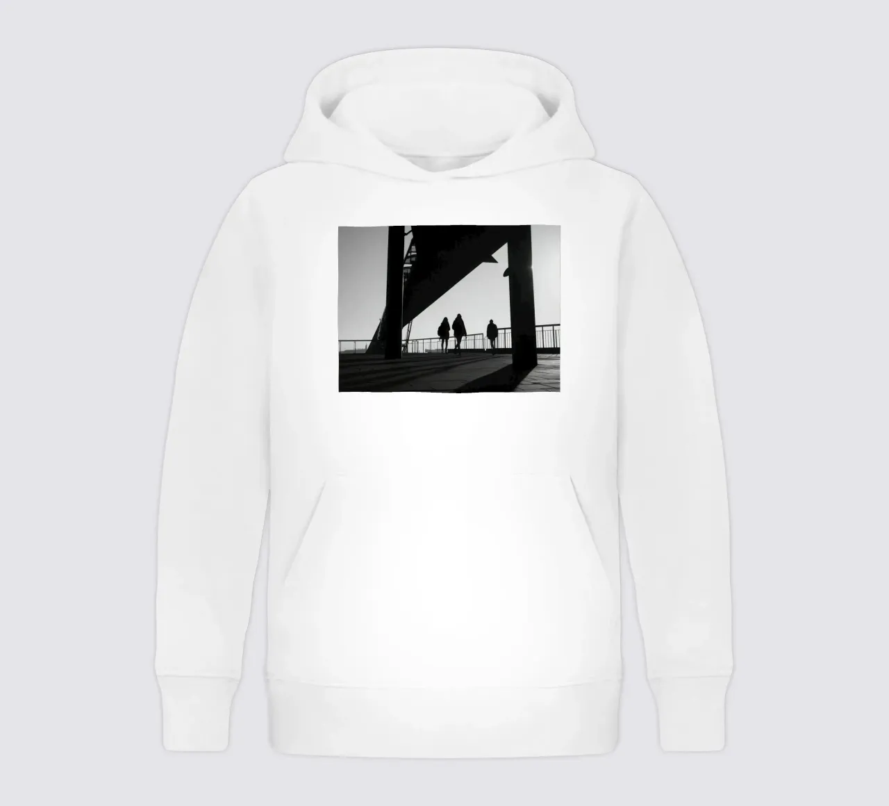Attraversamento urbano felpa bambino con cappuccio da Black & White