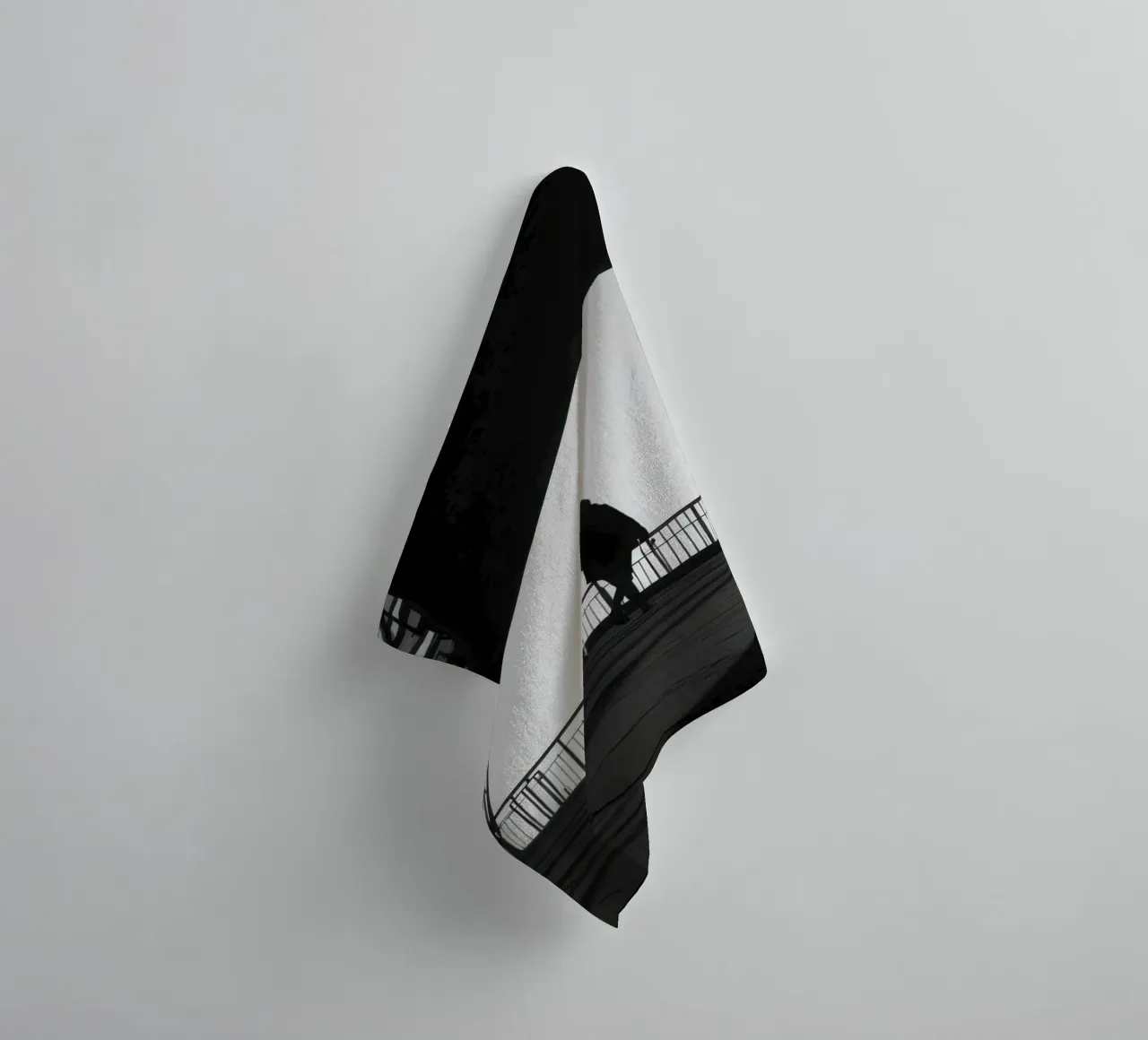 Attraversamento urbano asciugamano da bagno da Black & White