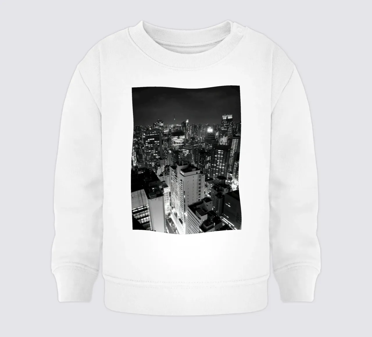 Paesaggio urbano notturno felpa neonato da Black & White
