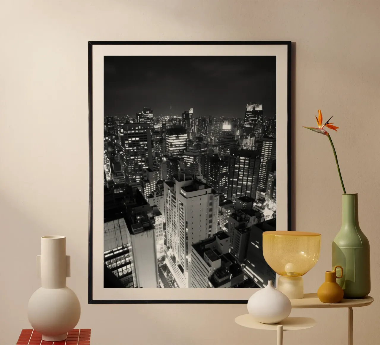 Urban night landscape hahnemühle by Black & White