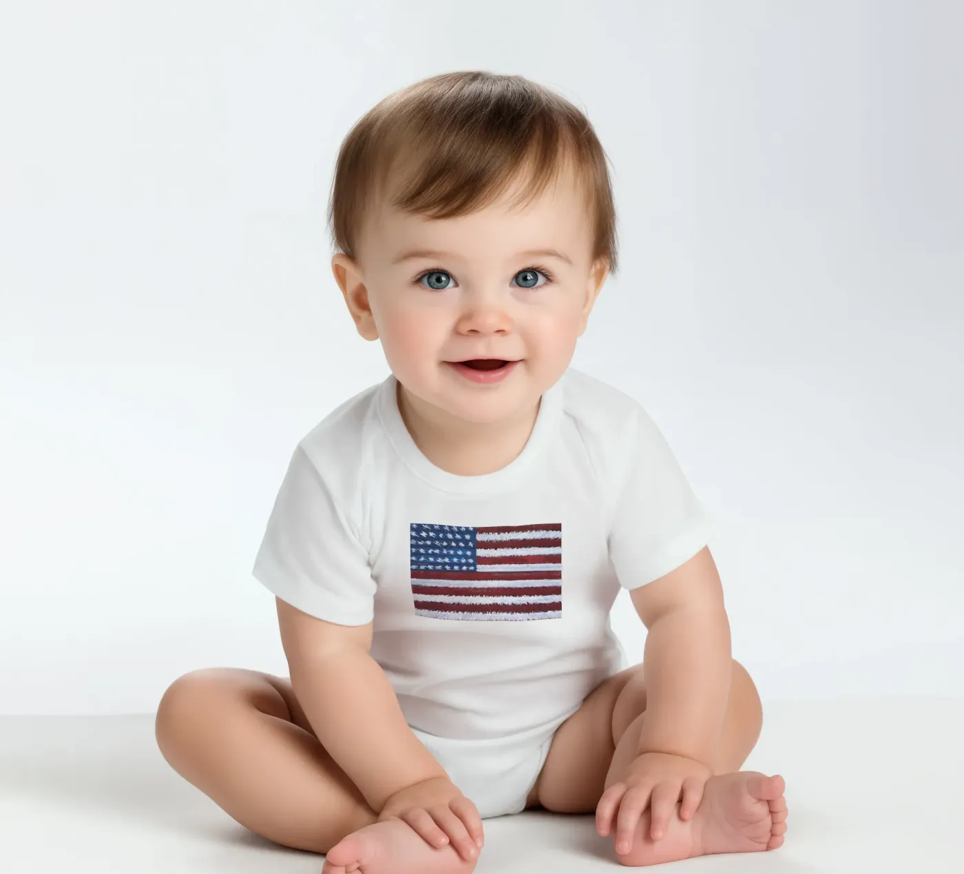 Expanding Flag Kurzarm Babybody von Dave Hare Photography