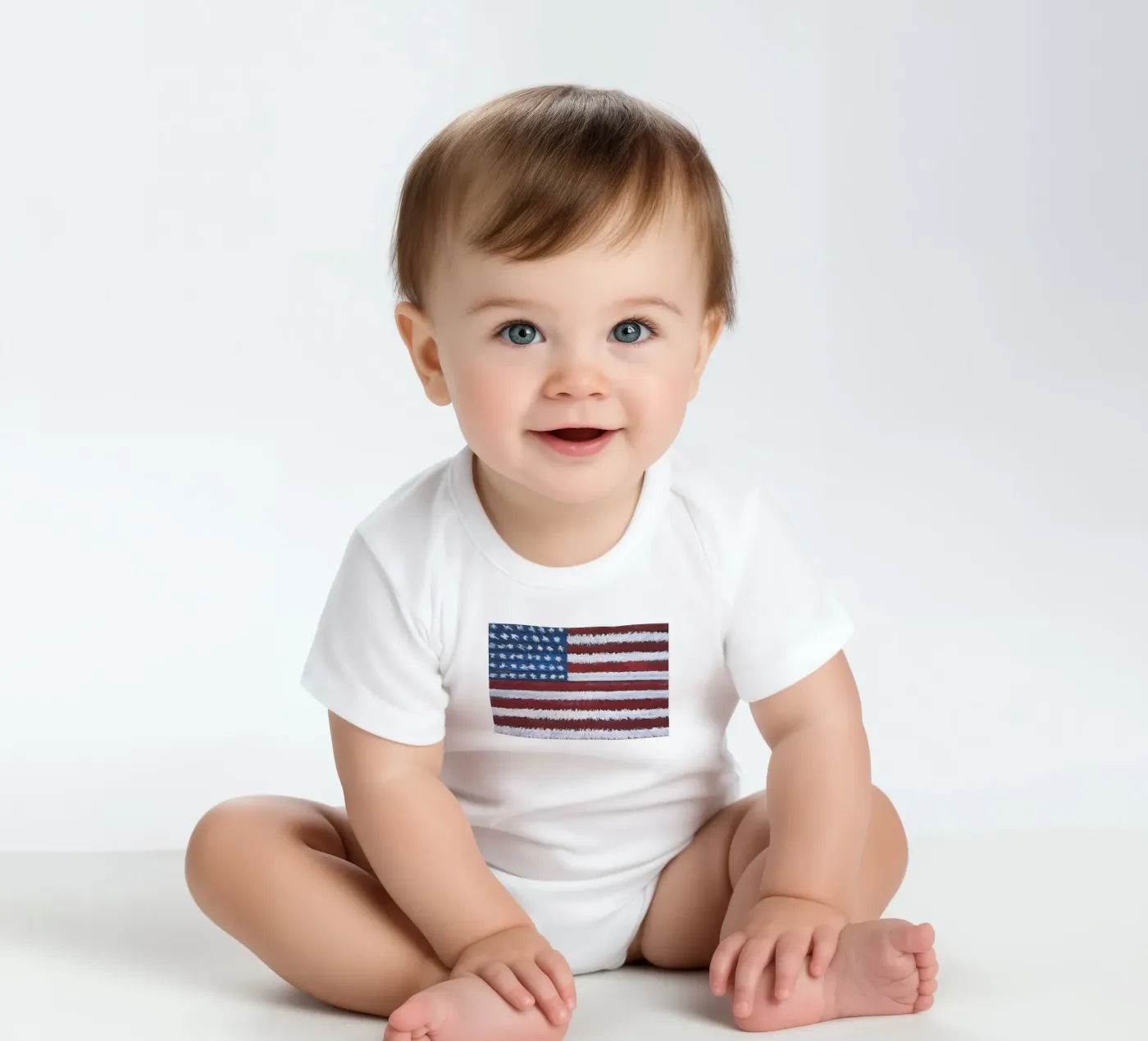 Expanding Flag Kurzarm Babybody von Dave Hare Photography