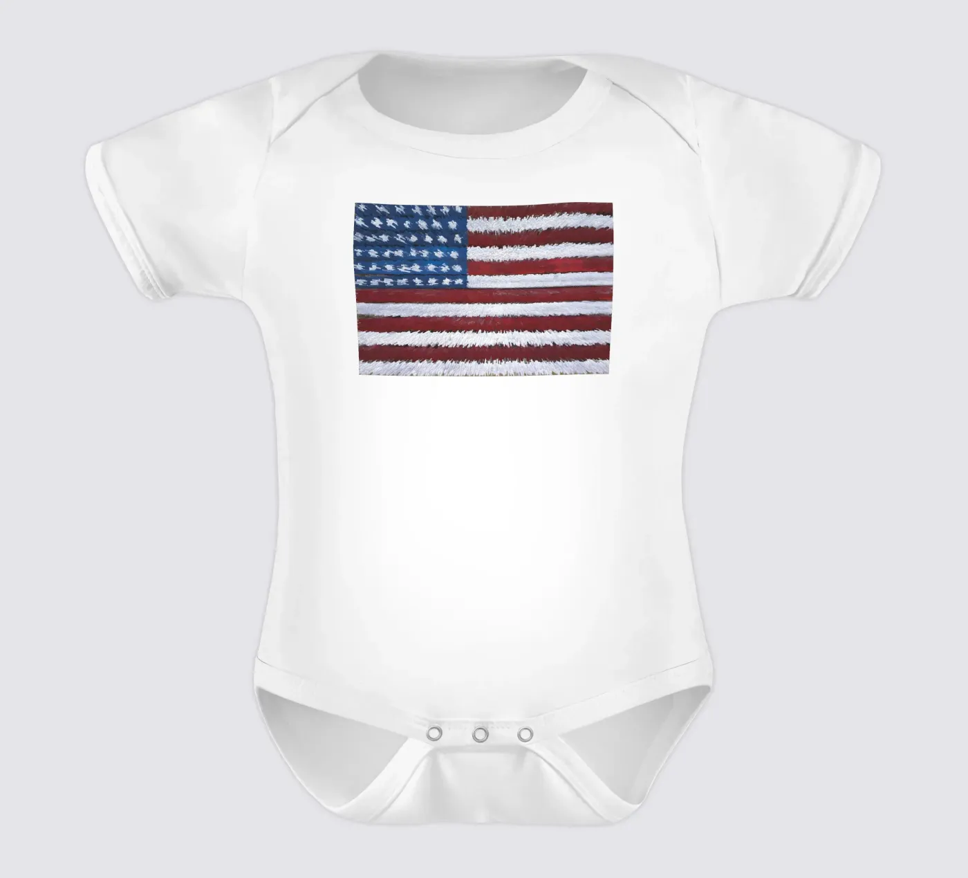 Expanding Flag Kurzarm Babybody von Dave Hare Photography
