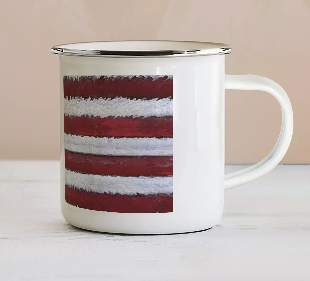 Bandiera a espansione tazza in smalto da Dave Hare Photography