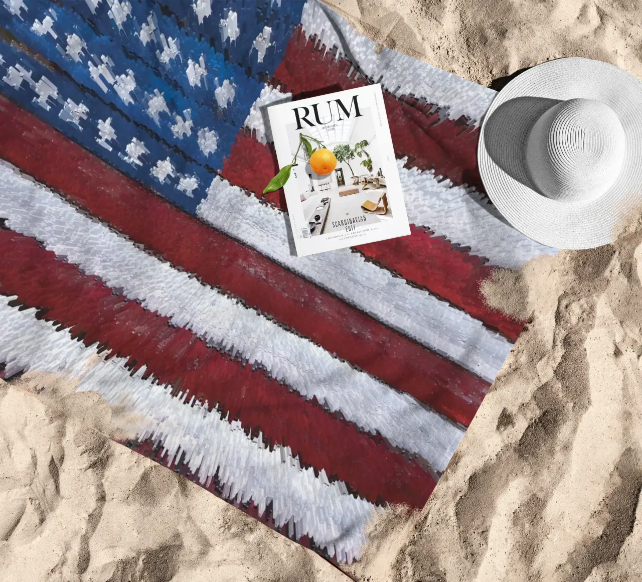 Bandiera a espansione telo mare da Dave Hare Photography