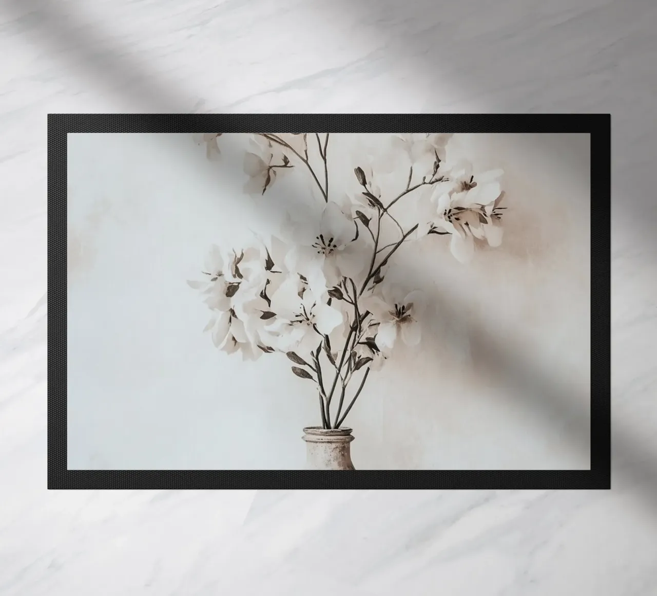 Boho flower magic doormat by Carinaprint