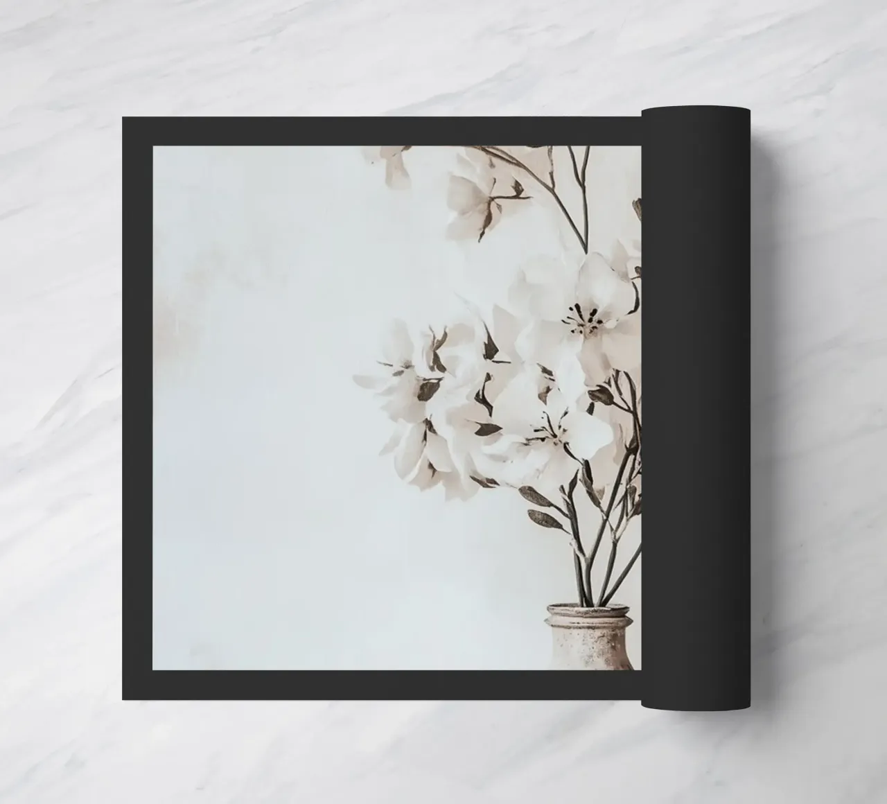 Boho flower magic doormat by Carinaprint