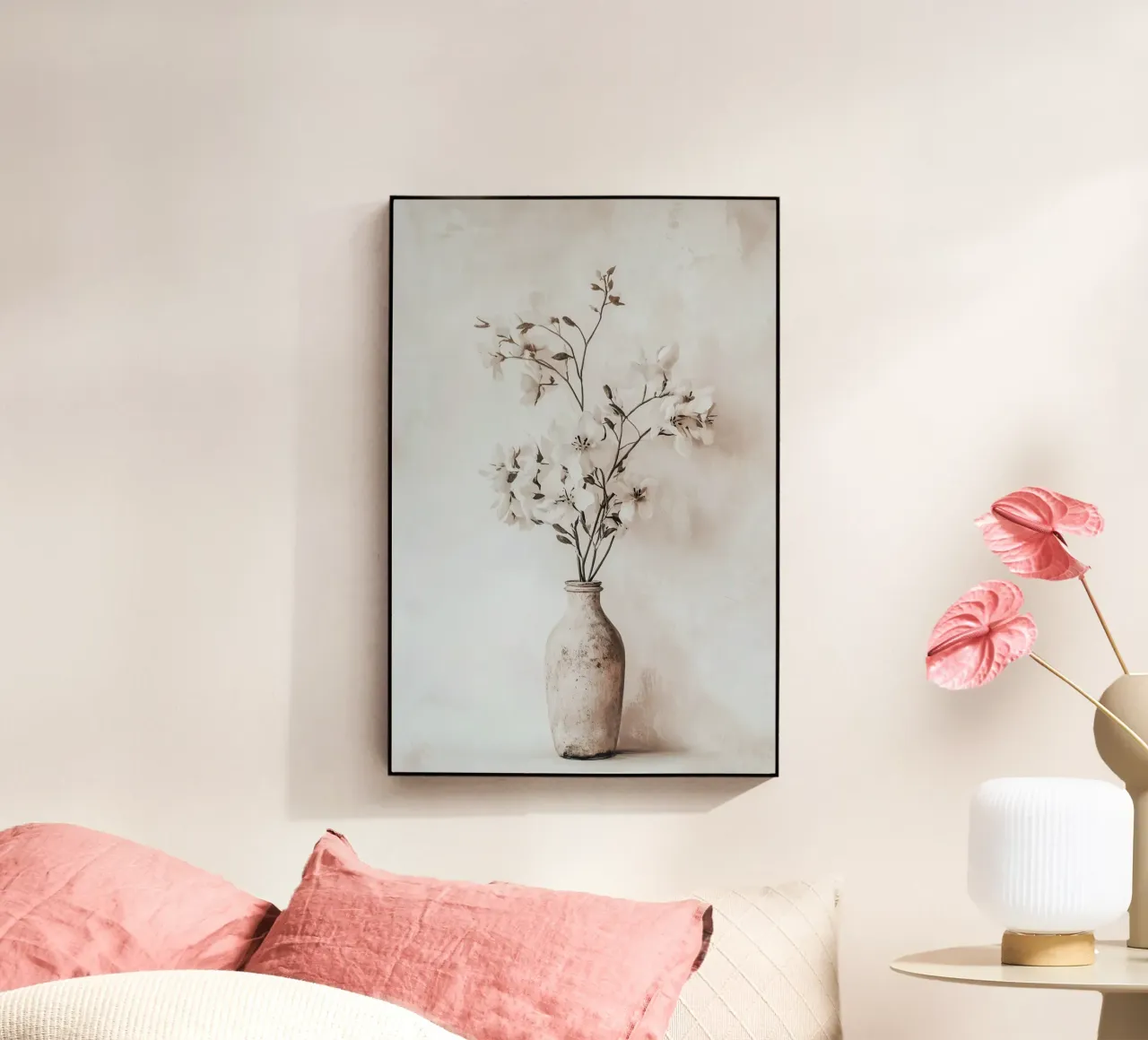 Boho bloemenmagie acryl van Carinaprint